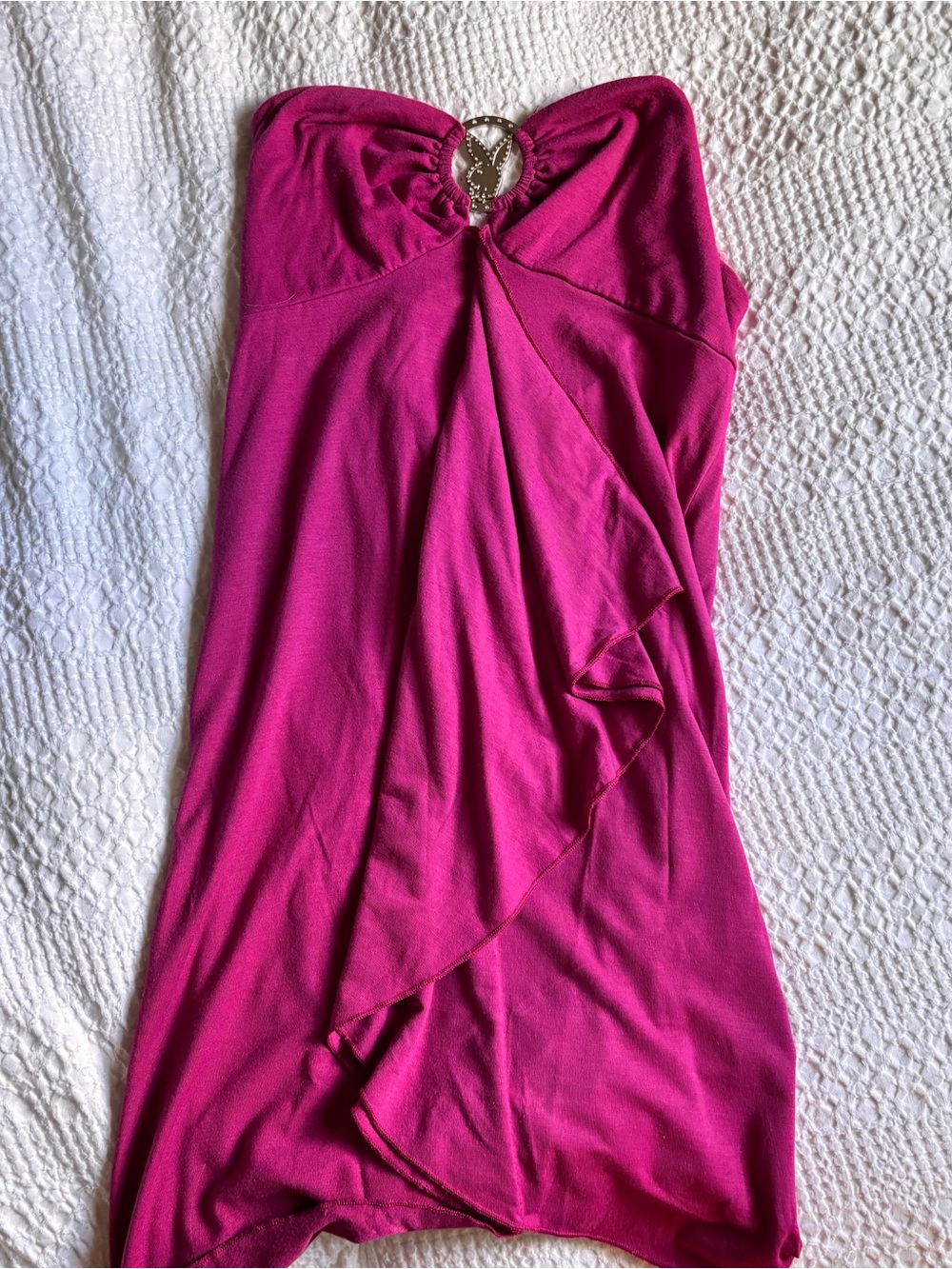 PLAYBOY Hot Pink Women's Top XL vintage authentic playboy 2000’s